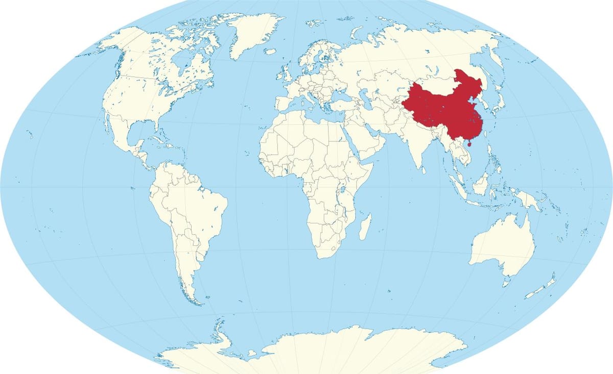 Kina në hartë të botës