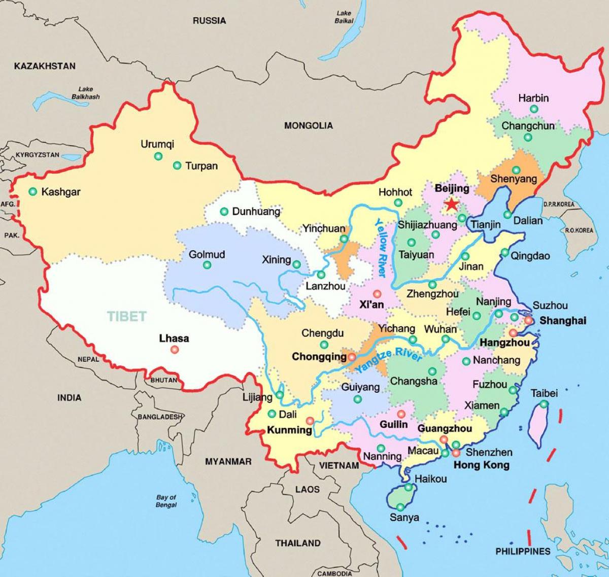 Kina në hartë