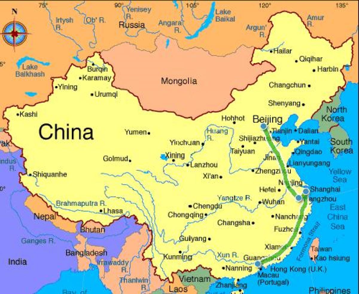 Kina kontinentale hartë