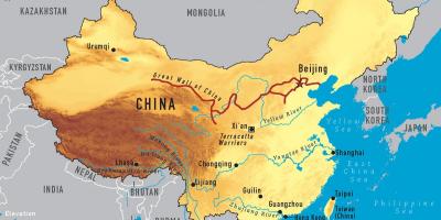 Një hartë e Kinës