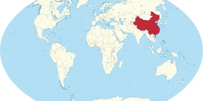 Kina në hartë të botës