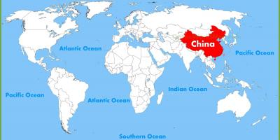Kinë në një hartë të botës