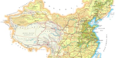 Kina harta topografike